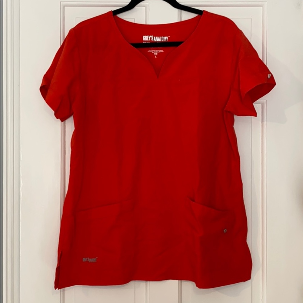 Greys Anatomy by barco L scrub top worn once!